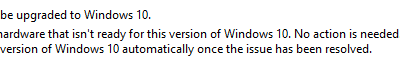 “This PC can’t be upgraded to Windows 10”