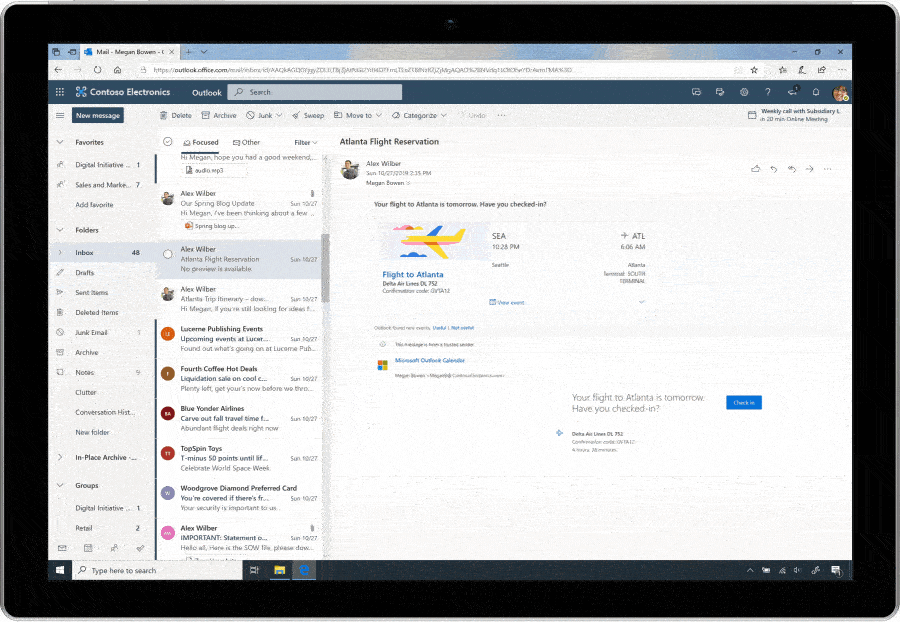 Microsoft Sticky Notes in Outlook